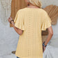 Amy Eyelet Flutter Sleeve Top