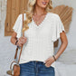 Amy Eyelet Flutter Sleeve Top