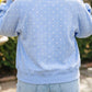 SHIPS FREE TODAY // Sky Blue Polka Dot V Neck Sweatshirt Plus Size
