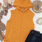 Heather Geometric Hooded Vest - Mustard