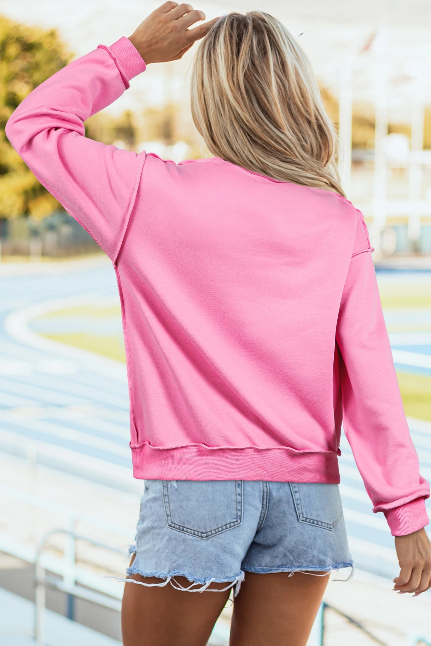 SHIPS FREE TODAY // Oversize Drop Shoulder Reversible Mock Neck Sweatshirt - MANY COLORS