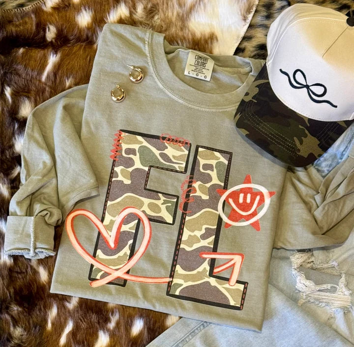 PREORDER: State Camo Doodle Tee or Long Sleeve / ships in 2-3 weeks