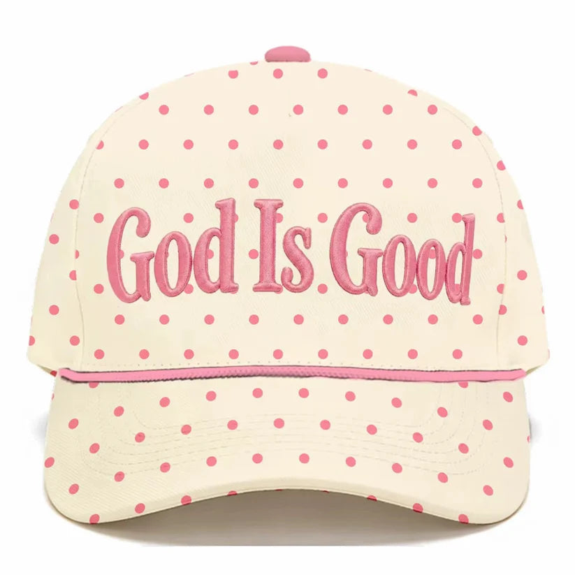 PREORDER: God is Good Polka Dot Cap // shipping early November