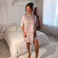 PREORDER: Short Sleeve Day Lounge Dress- Wild Tidings // eta early December
