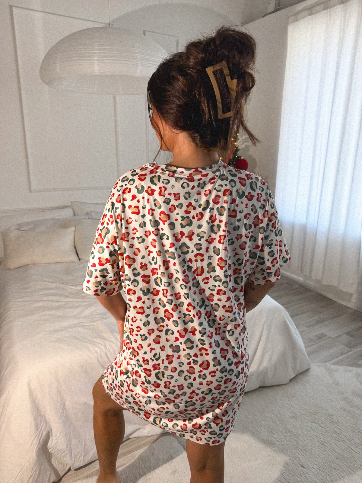 PREORDER: Short Sleeve Day Lounge Dress- Wild Tidings // eta early December
