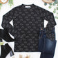 Blair Long Sleeve Top - Midnight Ghosts