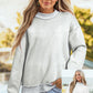 SHIPS FREE TODAY // Oversize Drop Shoulder Reversible Mock Neck Sweatshirt - MANY COLORS