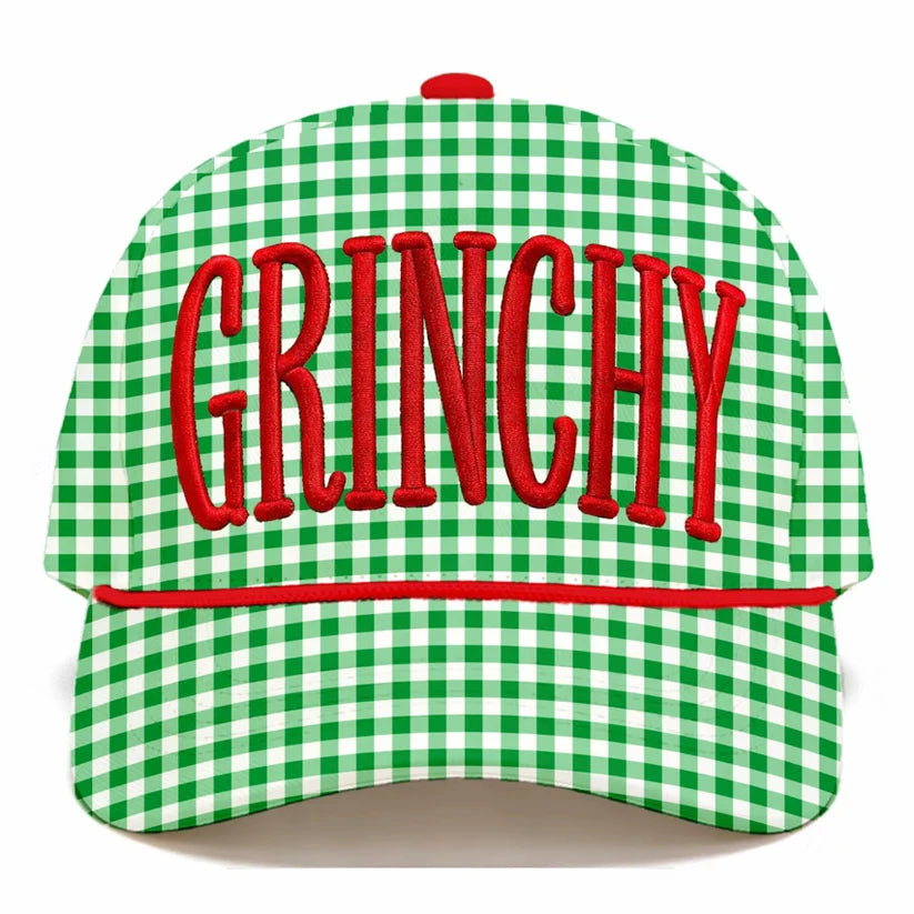 PREORDER: Grinchy Gingham Cap // eta early November