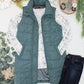 Harlow Long Vest - Teal