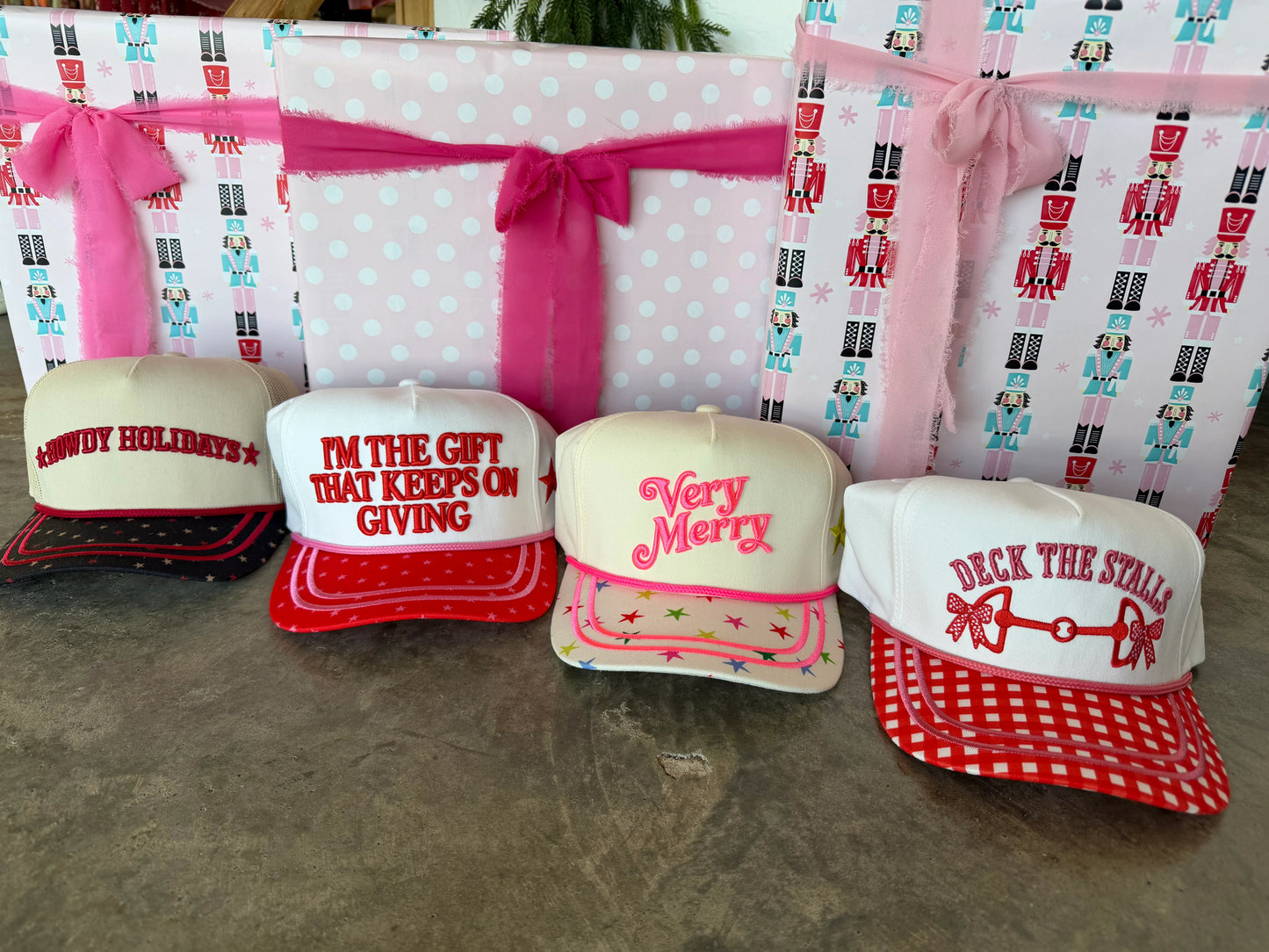 WKND DEAL // PREORDER:HOLIDAY HOTTIE TRUCKER HATS // eta September