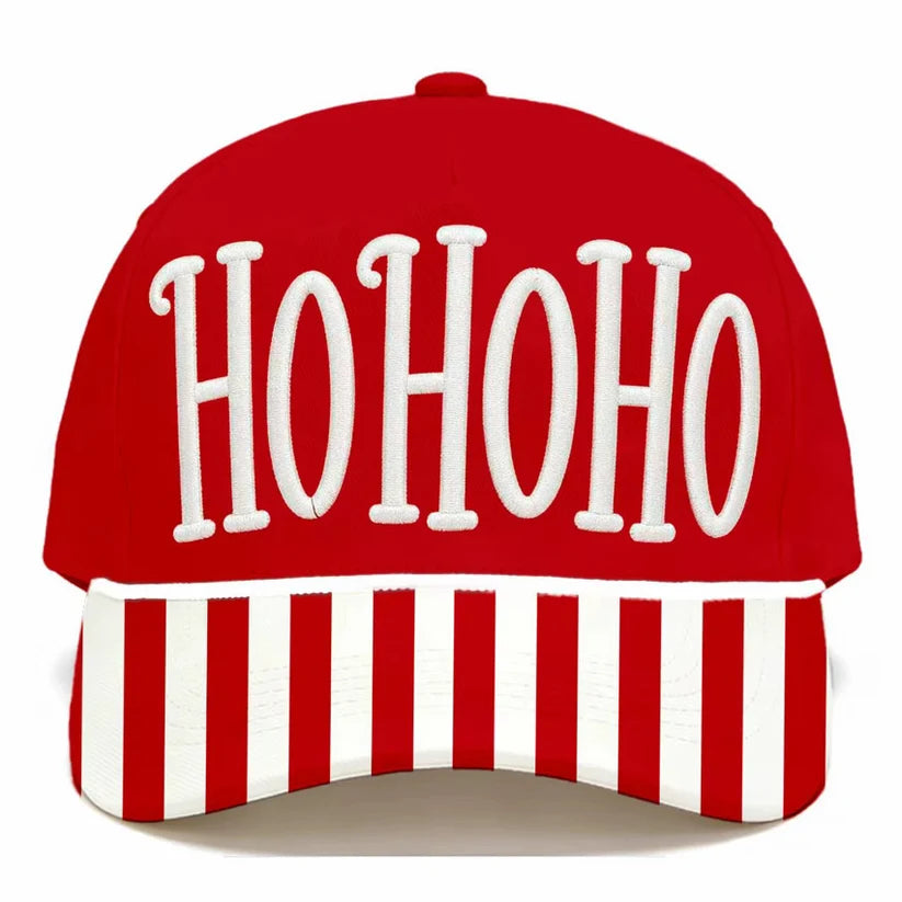 PREORDER: Ho Ho Ho Striped Cap // eta early November
