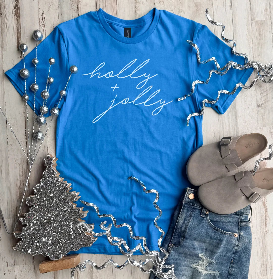 FLASH DEAL // PREORDER: HOLLY + JOLLY Tee // ships in about 2 weeks