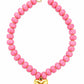 SHIPS FAST // Beaded Necklaces - Multiple Colors with Gold Heart // ships in about a week