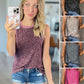 Printed Round Neck Tank