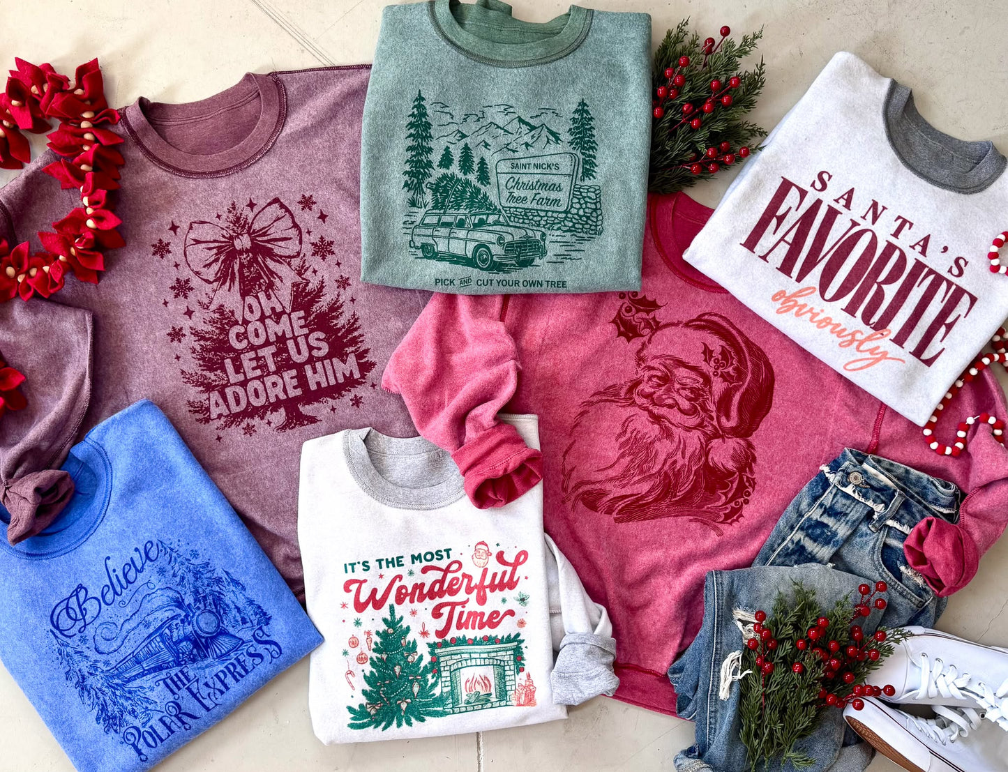 LIMITED TIME //PREORDER:  Inside Out Christmas Sweatshirts  // ships in 2-3 weeks