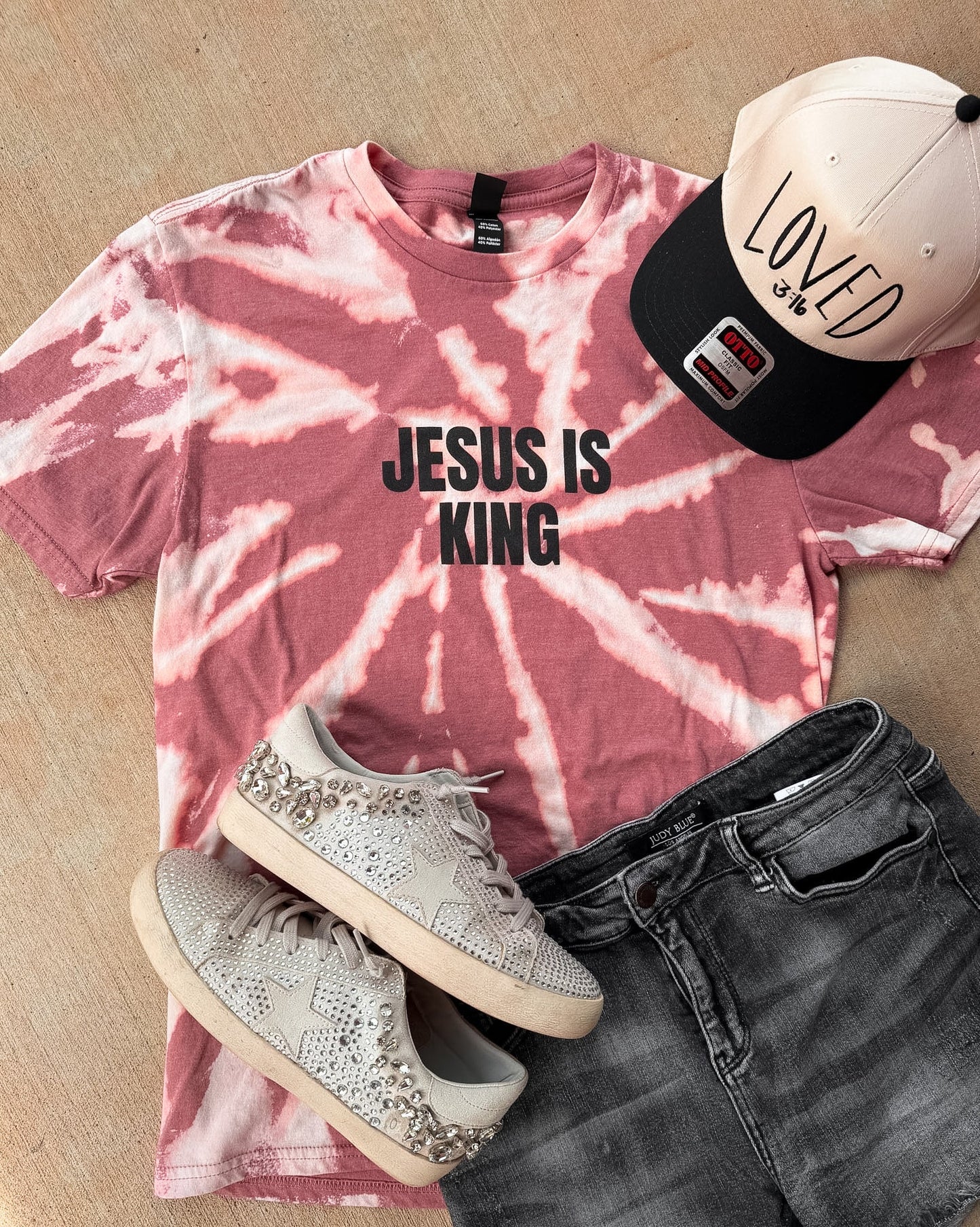 PREORDER: Jesus Is King Tee | Distress Wash //free ship today // CLOSES 8/28/26