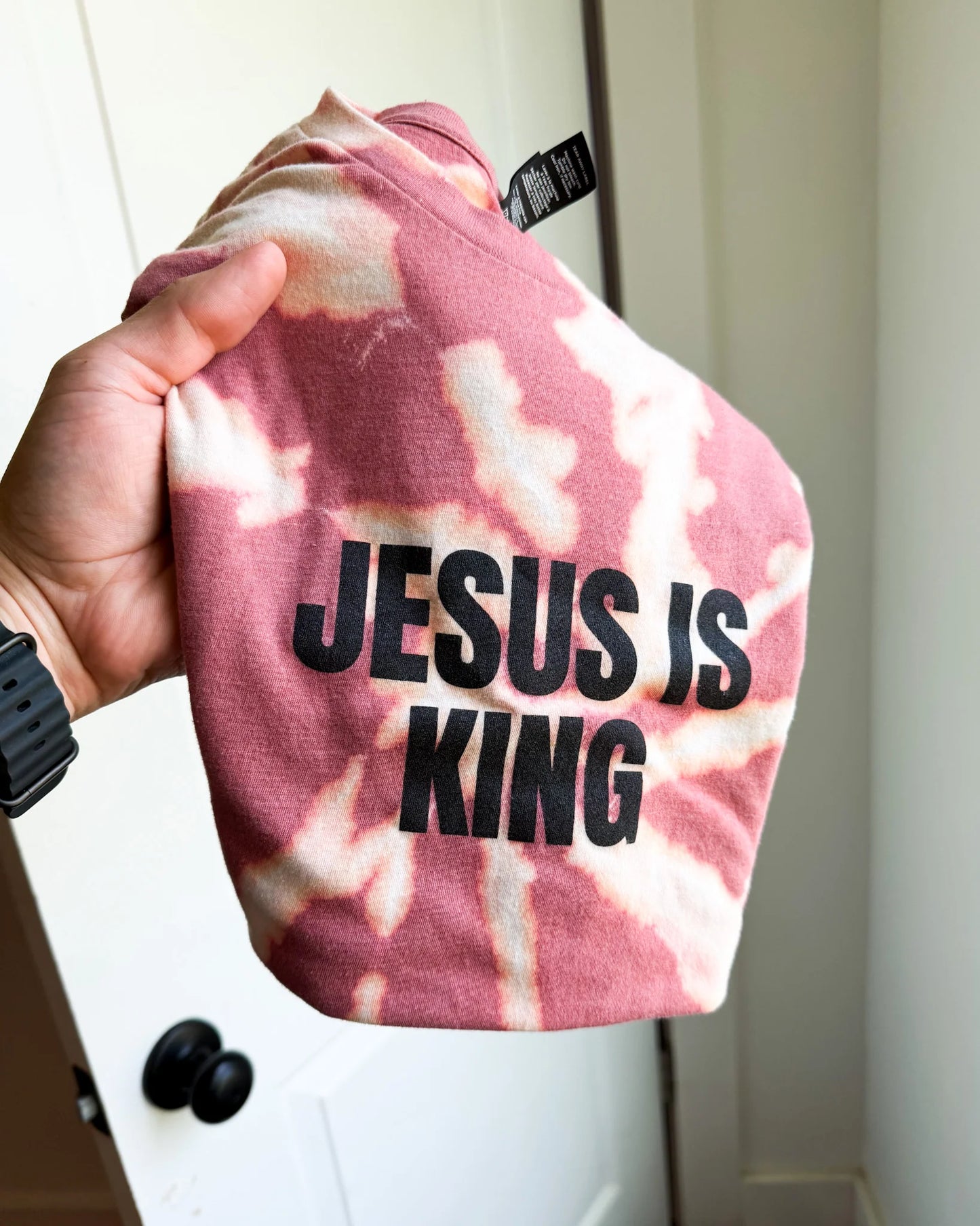 PREORDER: Jesus Is King Tee | Distress Wash //free ship today // CLOSES 8/28/26