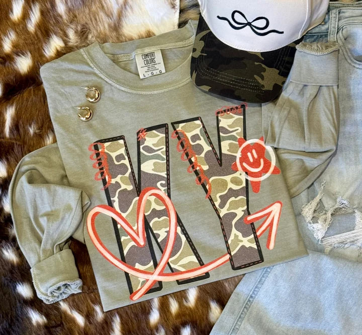 PREORDER: State Camo Doodle Tee or Long Sleeve / ships in 2-3 weeks