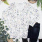 Long Sleeve Sarah Ruffle Top - Olive Meadow
