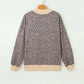 PREORDER: // Leopard Print Mock Neck Sweatshirt // ETA October