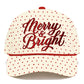 PREORDER: Merry & Bright Polka Dot Cap // eta early November