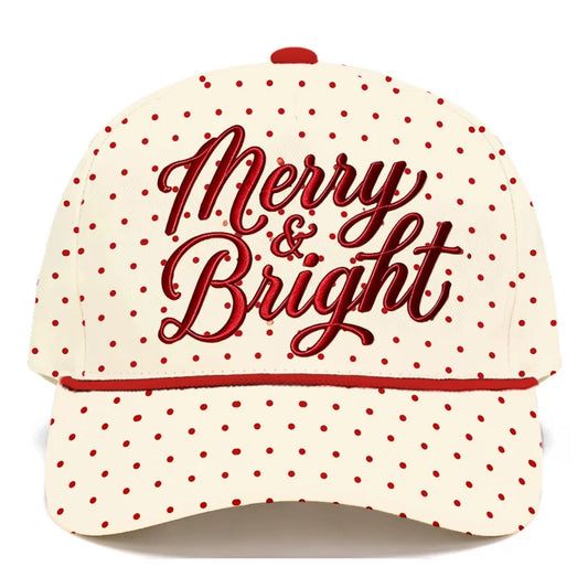 PREORDER: Merry & Bright Polka Dot Cap // eta early November