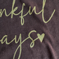 Thankful Tee - Gold metallic ink closeup