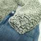 Two Tone Fullzip Sherpa - Olive and White