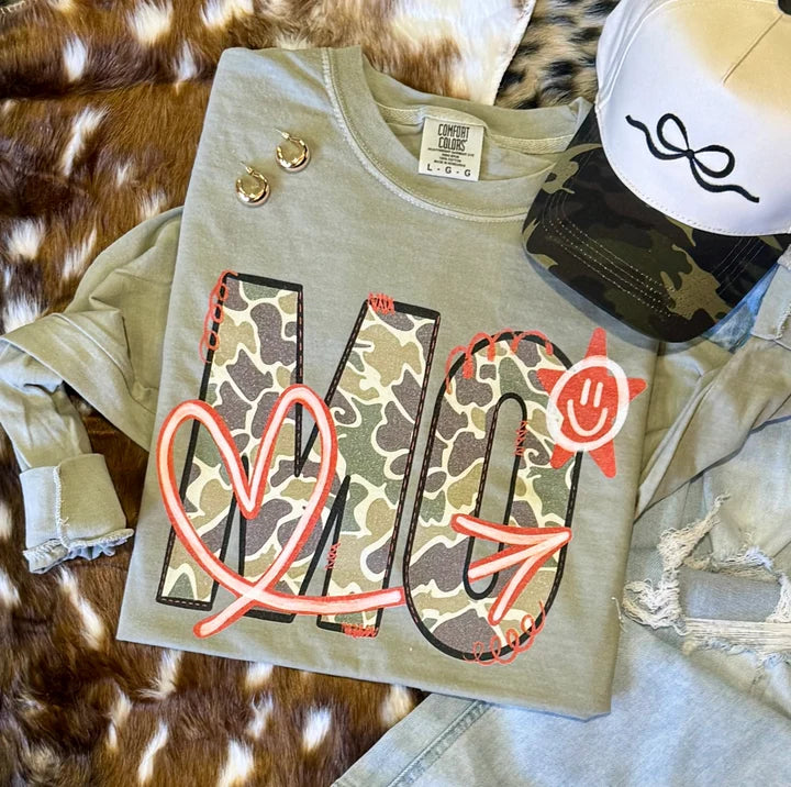 PREORDER: State Camo Doodle Tee or Long Sleeve / ships in 2-3 weeks