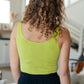 Fundamentals Ribbed Seamless Reversible Tank in Lime
