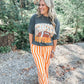 PREORDER: Orange and White Striped Wide Leg Pants // ships in 1-2 weeks