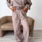 PREORDER: Relaxed Terry Wide Leg Pants in Toasted Toffee Leopard// eta Nov - Early Dec