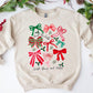 Deck the Halls Bows & Holly Tee/Sweatshirt in Tan