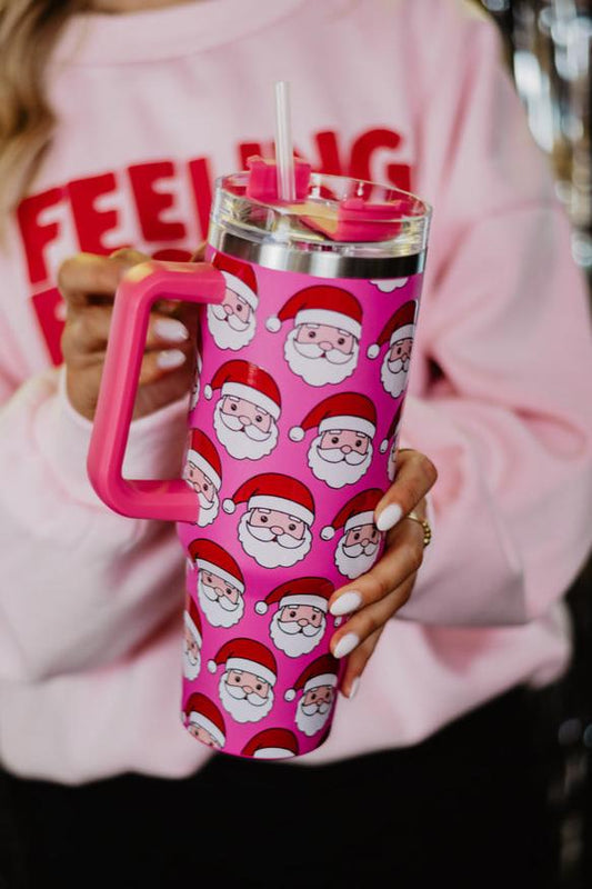 FLASH DEAL // Santa Claus Repeat Holiday 40oz Tumbler // SHIPS IN 1-2 WEEKS