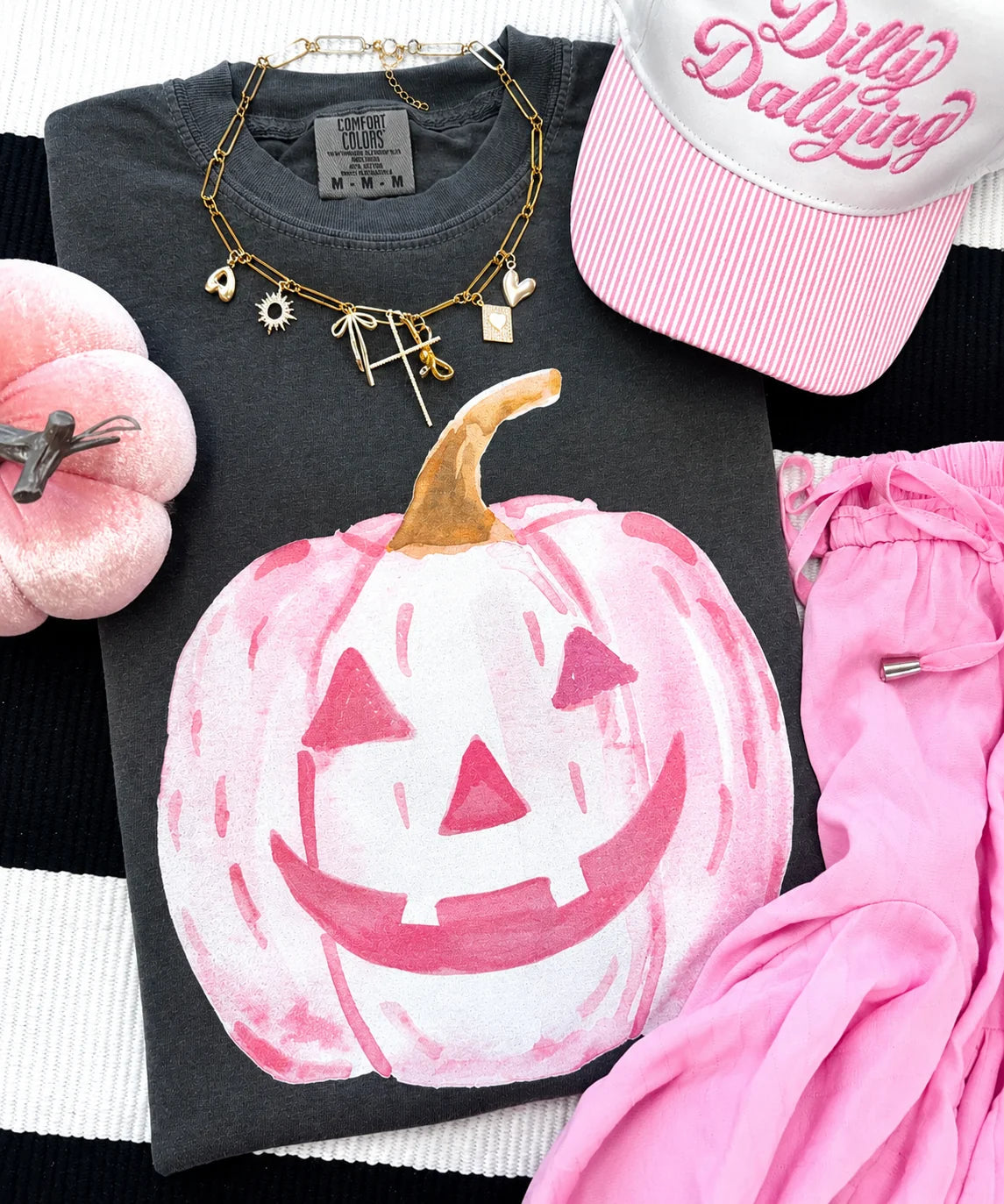 PREORDER: Pink Jack O Lantern Tee OR Long Sleeve Tee / ships in 2-3 weeks