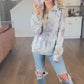 Storm Grey Camo 1/4 Zip Hoodie