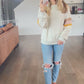 Vintage Varsity Pullover in Ash