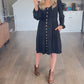 Cora Long Sleeve Button Down Dress