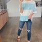 Violets are Blue Colorblock Top