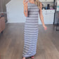 Classic Stripe Maxi Dress