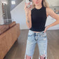 Built In Bra Seamless Crop Tank Top