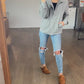 Cameron Full Zip Waffle Hoodie
