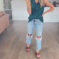 Wren Top in Deep Green