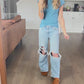 Macy Fitted Top in Blue