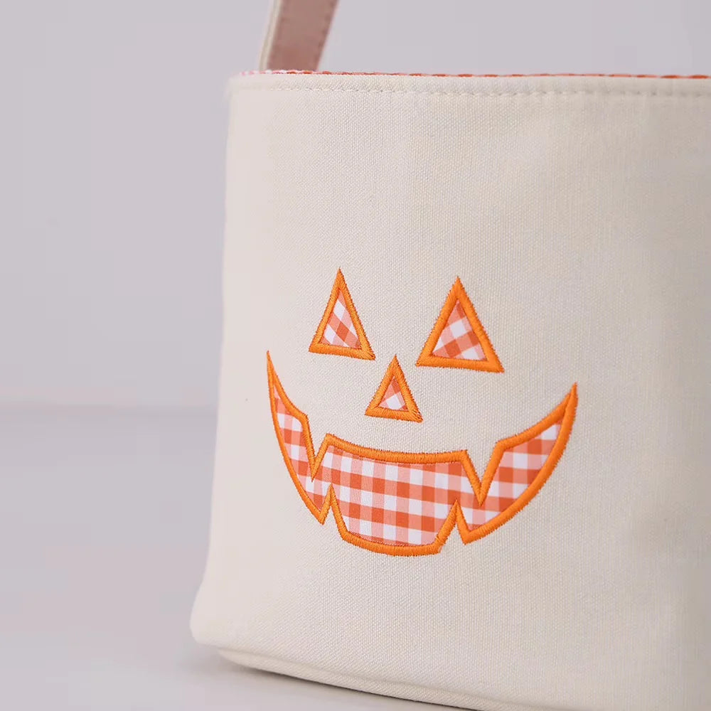 PREORDER: Custom Gingham Halloween Basket  // eta late September