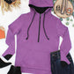 Classic Half Zip Hoodie - Black and Purple