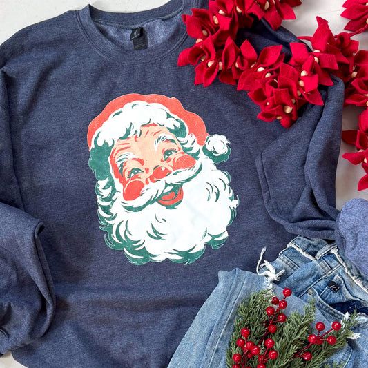 PREORDER:  Jolly Santa Tee or Sweatshirt // ships in about 2 weeks