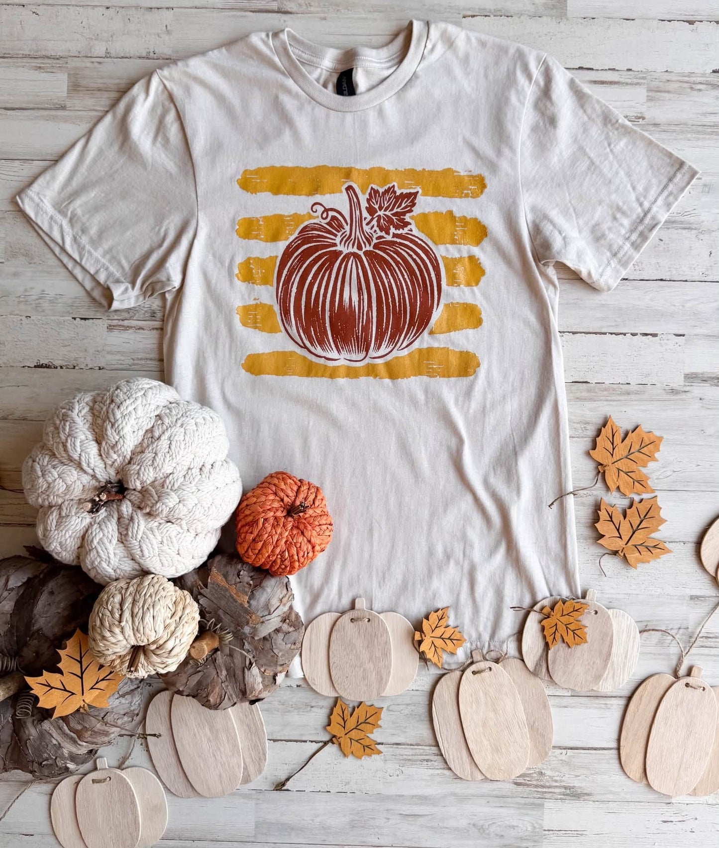 PREORDER: Stripe Pumpkin Tee //ships in about 2 weeks