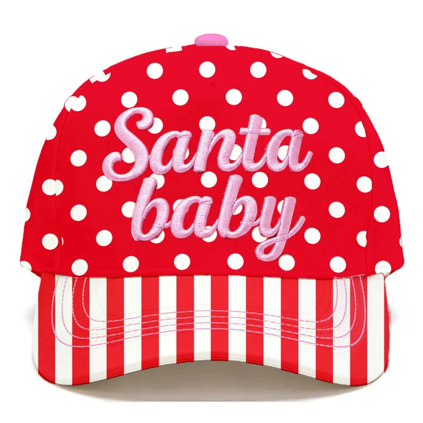PREORDER: Santa Baby Polka Dot Cap // eta early November