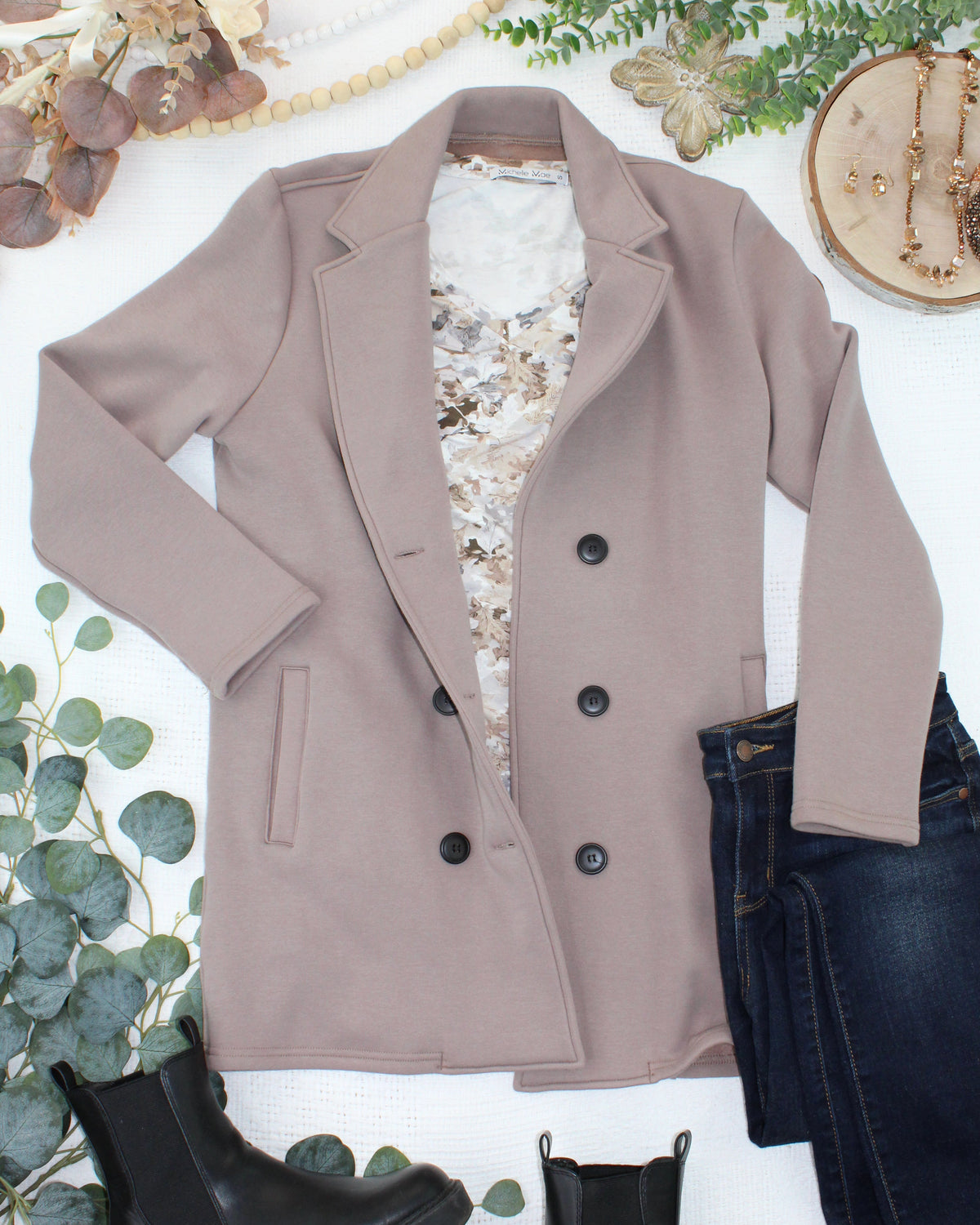Scarlett Sweater Jacket - Mocha
